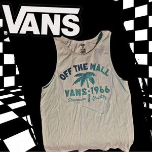 Mens Vans muscle tank with gradient palm tree logo